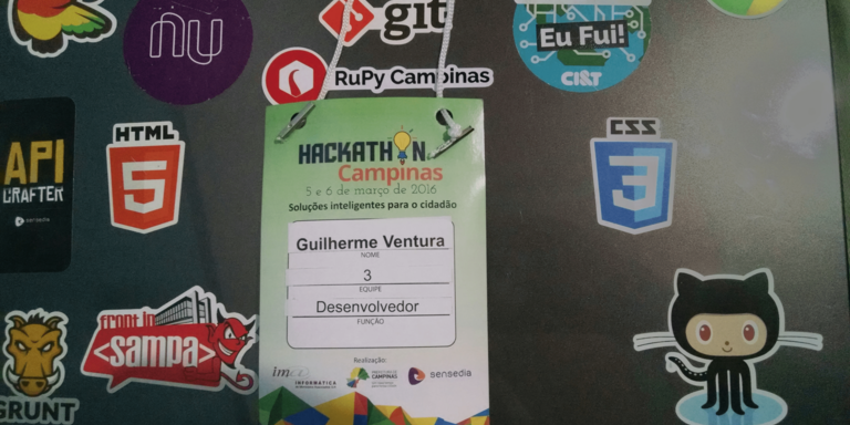 Capa de '1º Hackathon de Campinas: Eu Fui!'